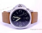 LUMINOR PANERAI 1950 BROWN LEATHER WATCH 47MM